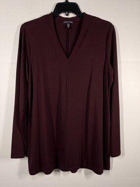 Eileen Fisher V-Neck Top Size Medium